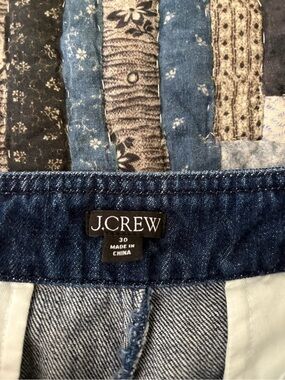 J. Crew Dark Indigo Denim Waistband pants